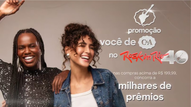 C&A e Rock In Rio 40 Lança Prêmios e Promoção