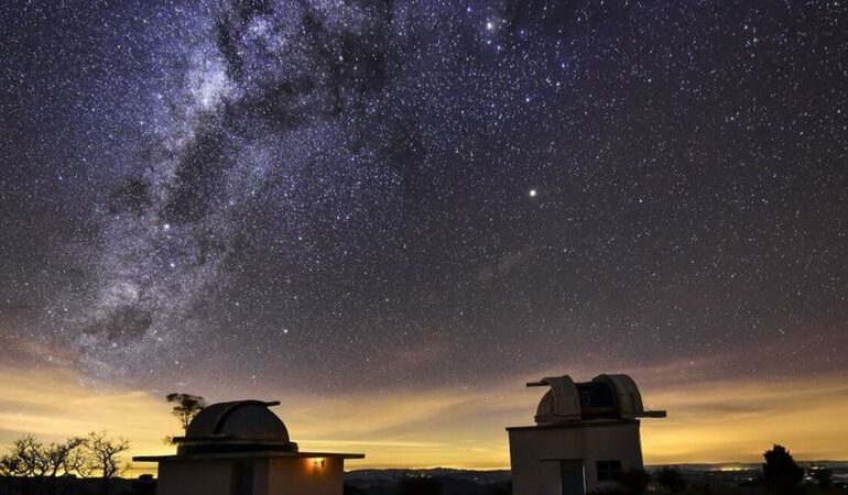 Poluição luminosa de projeto energético perto de telescópios