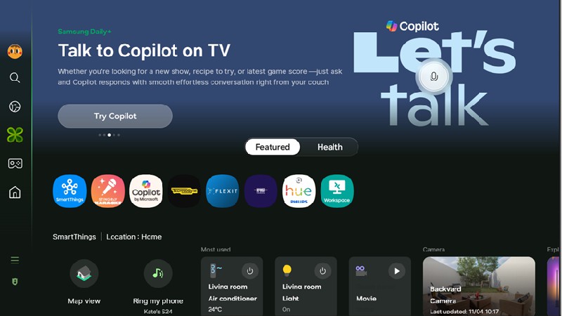 Samsung traz Microsoft Copilot para TVs